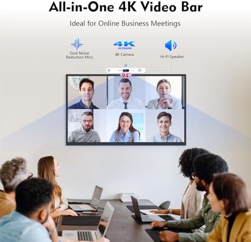 TOALLIN 4K All-in-One Conference Webcam with Microphone and Speaker - Image 2