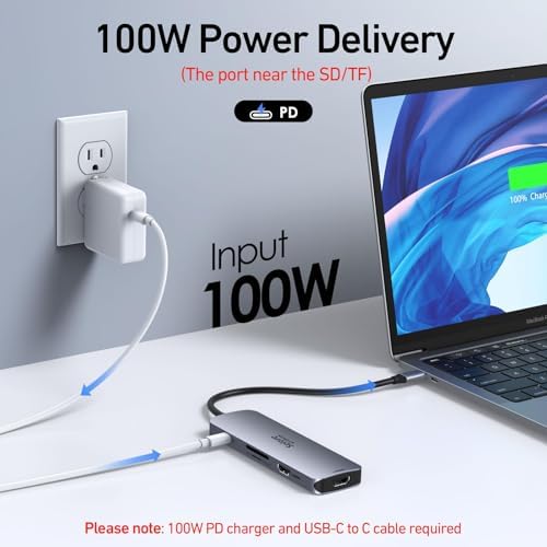 Selore USB C Docking Station Dual Monitor, USB C to Dual HDMI Adapter - Image 5
