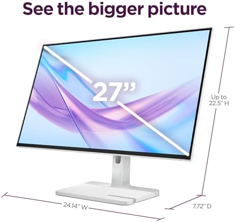 Lenovo L27q-4a - Everyday Monitor - 27" QHD IPS Display - 100Hz Refresh Rate - MaxxAudio® Tuned Speakers - VESA MediaSync - 1ms MPRT - Cloud Grey - Tilt Stand - Image 6