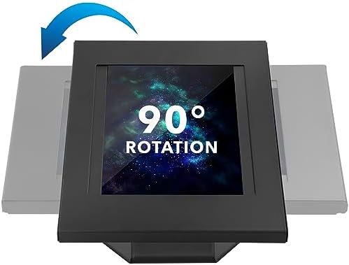 Mount-It! iPad Kiosk Stand, Anti-Theft Countertop & Wall Mount, Black - Image 4