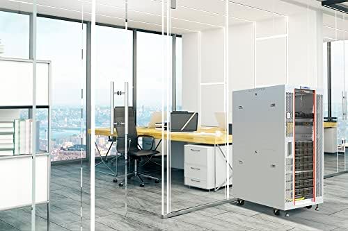 Sysracks 32U GRAY Floor Standing Rack Mount Server 35" Depth Deep Network Cabinet, Server Rack with Fan, Removable Side Panels, Locking Glass Door Computer Cabinet Enclosure Network Rack Case SRF 32.9 - Image 5