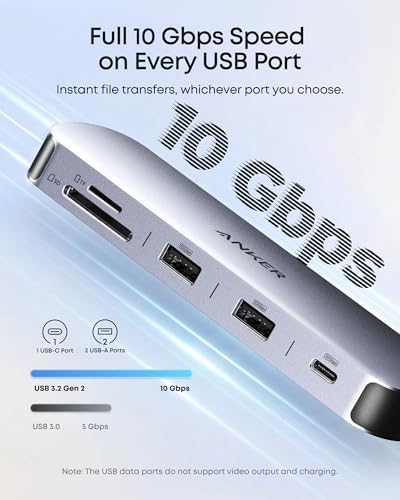 Anker Nano Laptop Docking Station Dual Monitor,8-in-1 USB C Hub for Windows - Image 6