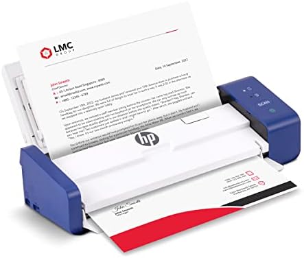 HP Compact Desktop Duplex USB Mobile Document & Photo Scanner with Auto-Feed Tray for Portable 2-Sided Digital Scanning, Model HPPS200, for Home & Office, PC and MAC, HP WorkScan Software Included by Unknown