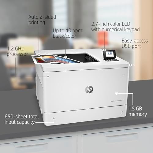 HP Color LaserJet Enterprise M751dn Printer with One-Year, Next-Business Day, Onsite Warranty (T3U44A), White - Image 4