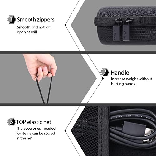 co2CERA Hard Carrying Case for Epson ES-50/ES-60W/RR-60/DS-70/RR-70W,Black - Image 4