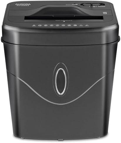 Aurora AU1030XA 10-Sheet Crosscut Paper/Credit Card Shredder with 4.4-Gallon Wastebasket - Image 6