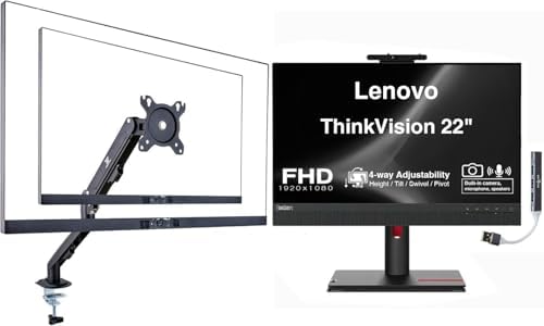 Lenovo ThinkVision 22" FHD IPS Conferencing Monitor with 4ms Response Time by LENOVO