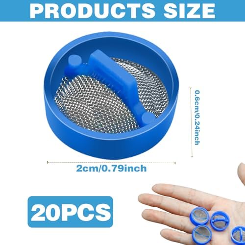 20Pcs Washing Machine Water Filter, Washing Machine Water Inlet Valve Washing Machine Filter Hose Washer with Screen Filter, Washing Machine Hose Filter Inline Water Filter Washing Machine Inlet Valve - Image 2
