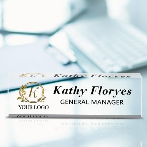 Desk Name Plate Personalized, Custom Name Plate for Desk, Personalized Acrylic Name Plate for Office, Customize Name Plates for desks, Desk Decor for Office Gift - Image 6