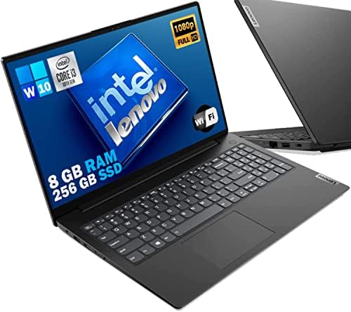Lenovo V15 CPU Intel i3 10°GEN. 2 Core 3.4 GHz Notebook 15.6" Display FHD 1920 x 1080p. Antiglare, DDR4 RAM 8 GB, SSD 256 GB, Wi-fi 5, RJ-45, Bt, Webcam, Dolby Audio, Win 10 Pro, Iron Gray by LENOVO