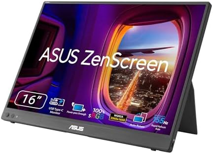 ASUS ZenScreen MB16NCG 15.6 Inch 155Hz,16:10 USB-C Portable Monitor by Unknown