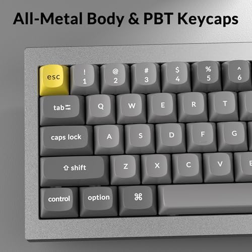 Keychron Q4 Wired Custom Mechanical Keyboard, 60% Layout QMK/VIA Programmable Macro with Hot-swappable Gateron G Pro Blue Switch Double Gasket Compatible with Mac Windows Linux (Gray) - Image 7