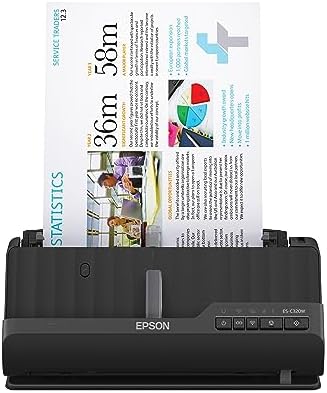 Epson Workforce ES-C320W Wireless Compact Document Scanner Duplex 20-pg ADF by Unknown