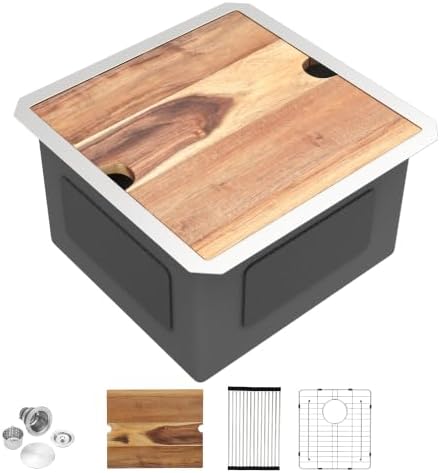 17"x17" Bar Prep Sink Undermount Workstation by FULORNI