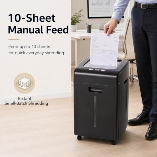 Paper Shredder 200 Sheet Auto Feed 2 X 15 mm P-5 Micro Cut - Image 3