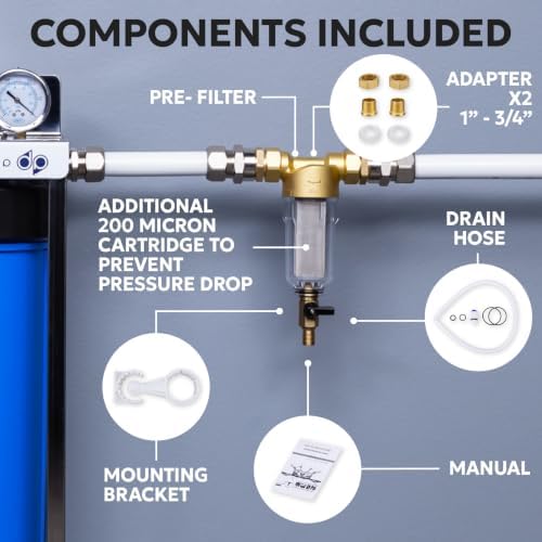 Aquaboon 3/4" Spin-Down Sediment Filter for Well Water, Reusable Pre-Filter, 50 & 200 Micron, Heavy-Duty for Home & Commercial Use, Easy to Clean, Extends Unit Life - Image 5