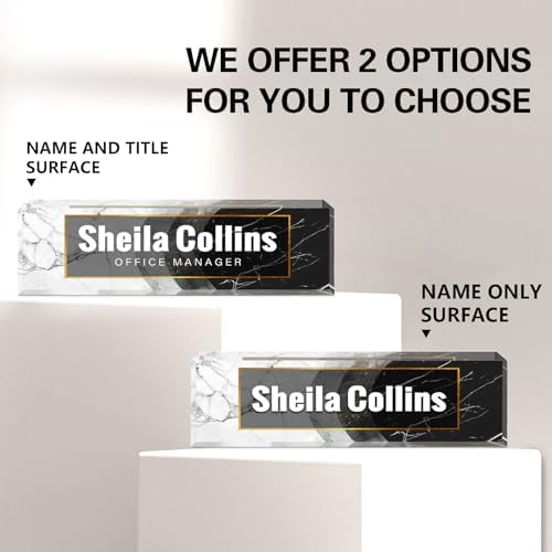 Custom Name Plate for Desk, Employee Appreciation Gifts, Office Decor - Image 2