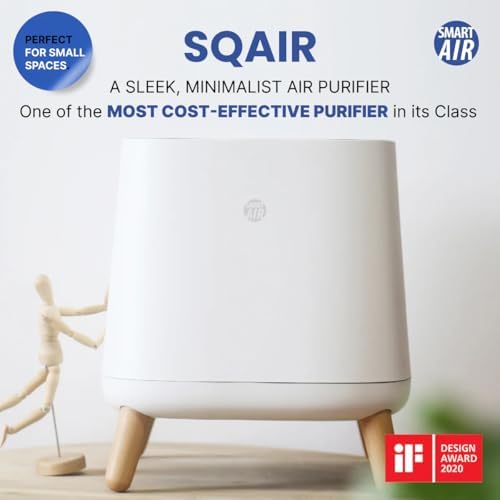 Smart Air(AKA Smart Health) Sqair Air Purifier|H13 HEPA 99.97%| Cleans up to 900 sq ft/30 mins, 23 - 52 dB| For Home, Bedroom, Office, Kitchen|Reduces Allergies, Smoke, Dust, Pet Odors - Image 2