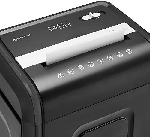 Amazon Basics 24-Sheet Cross Cut High Security Paper Shredder for Home Use, P-4 Security, CD and Credit Card Document Shredder with Pullout Basket, Black - Image 6