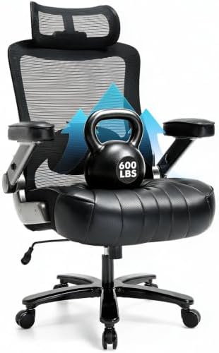 Big and Tall Office Chair, 600lbs Executive Chairs Heavy Duty by Unknown