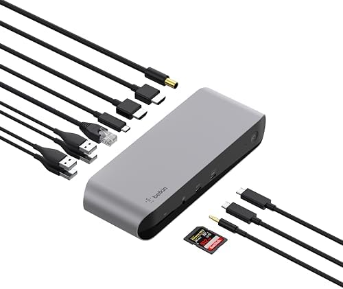 Belkin Thunderbolt 3 Docking Station + TB Cable 0.8M by Unknown