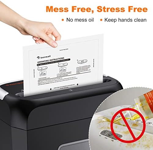 Bonsaii C275-A Shredder and 24-Pack Lubricant Sheets - Image 7