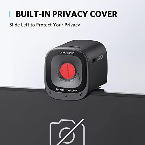 Anker PowerConf C200 2K Webcam for PC/Laptop/Mac, Low-Light Correction - Image 3