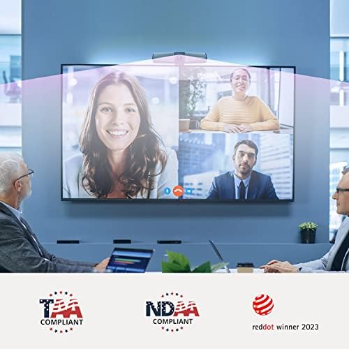 AVerMedia PA511D- 4K Video Conference Camera, Speakerphone, Echo Cancellation, Autoframing, Zoom Certified, Wired Network and One Cable Connection - Webcam for PC, Tripod & Monitor - Image 6