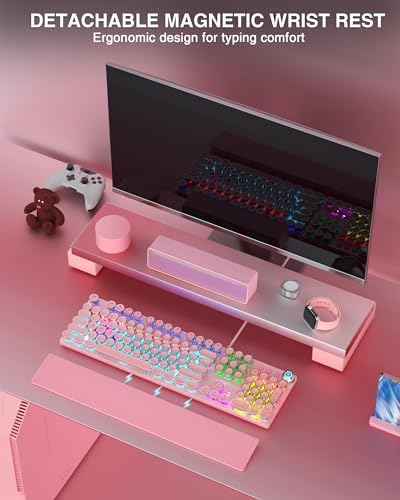 AULA F2088 Typewriter Style Mechanical Gaming Keyboard Wired, 104 Keys - Image 2