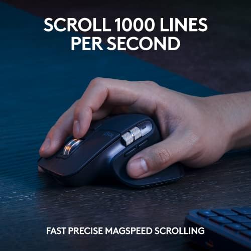Logitech MX Keys S Combo Performance Wireless Keyboard and Mouse - Graphite - Image 4