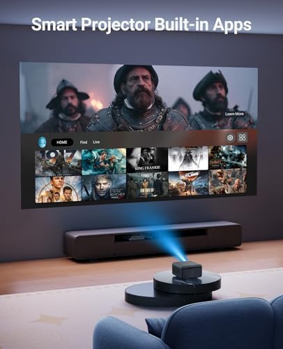 Projector 4K with WiFi and Bluetooth,Smart Projector Native 1080P - Image 5
