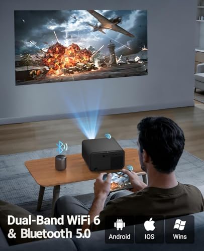 Projector 4K with WiFi and Bluetooth,Smart Projector Native 1080P - Image 4