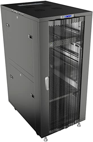 Sysracks 32U Network Rack Cabinet, 24" Deep, Mesh Door, 19-Inch by SYSRACKS