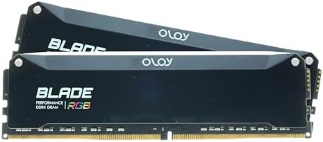 OLOy DDR4 RAM 16GB (2x8GB) Piano Black Blade RGB 3600 MHz CL18 1.35V 288-Pin Desktop Gaming UDIMM (MD4U0836180BRPDA) - Image 4