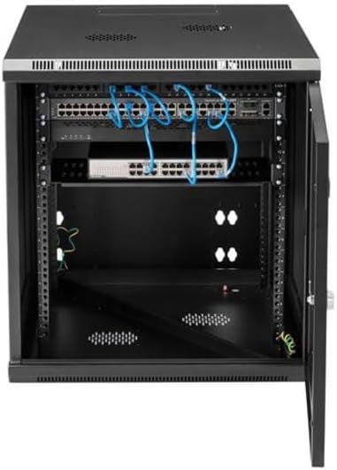 StarTech 12U Wall-Mount Cabinet, 19in, 4-Post, 24in Deep (RK1232WALHM) - Image 5
