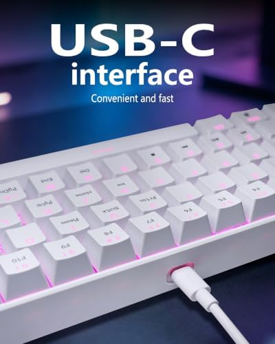 60% Mechanical Keyboard, RGB Mechanical Gaming Keyboard, Blue Switch - Image 3