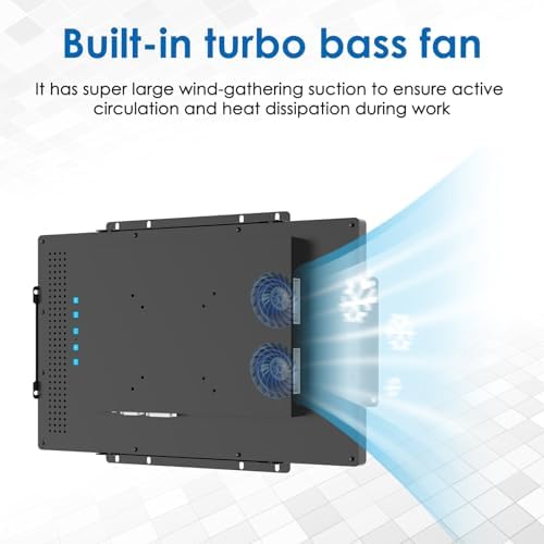High Brightness 15.6 Inch Industrial Outdoor Open Frame Touch Screen Monitor Wall Mount Embedded Touch Monitor - VGA+HDMI+DVI Port - 16:9 - Image 2