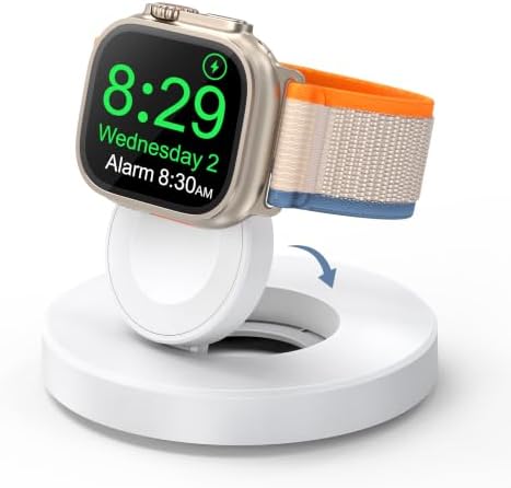 Upgraded for Apple Watch Charger, Foldable Travel Fast Charging Dock by ZAPOGO