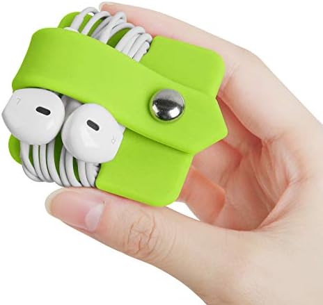Cord Organizer Earbuds Holder Earphone Wrap Winder Green by ELFRhino