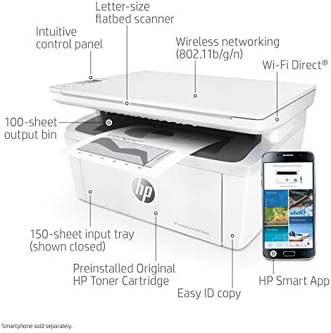 HP Laserjet Pro M29w All-in-One Wireless Monochrome Laser Printer with Mobile Printing (Y5S53A) (Renewed) - Image 3