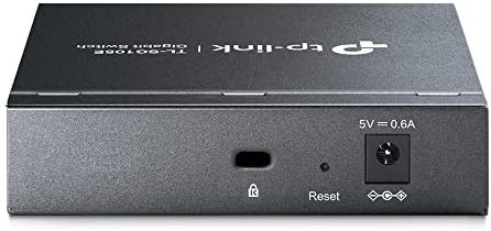 TP-Link 5-Port Gigabit Ethernet Easy Smart Switch| Plug and Play | Desktop | Sturdy Metal w/Shielded Ports | Limited Lifetime Replacement (TL-SG105E), Black… - Image 2