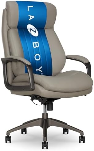 La-Z-Boy High-Back Ergonomic Office Chair, AIR Lumbar Support Leather Chair by Unknown