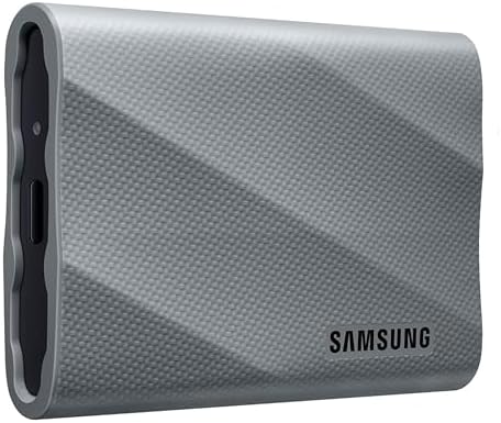 Samsung T9 2TB, Portable SSD, up to 2000MB/s, USB 3.2 Gen 2x2 (20Gbps) NVMe, Rugged, for Photographers, Content Creators and Gaming, External Solid State Drive (MU-PK2T0G/WW) Gray by Unknown