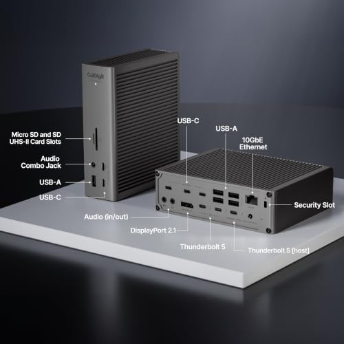 CalDigit TS5 Plus - Thunderbolt 5 Docking Station, 20-Ports, 10GbE LAN - Image 2