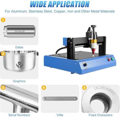 400W Electric Metal Marking Machine,for Steel Plate Tag Nameplate Desk Electric Metal Engraving Machine 400W,Marking Speed 50mm/s (300 * 200mm) - Image 7