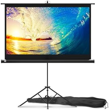 Projector Screen with Stand 60 inch 16:9 for Movies & Presentations by PropVue