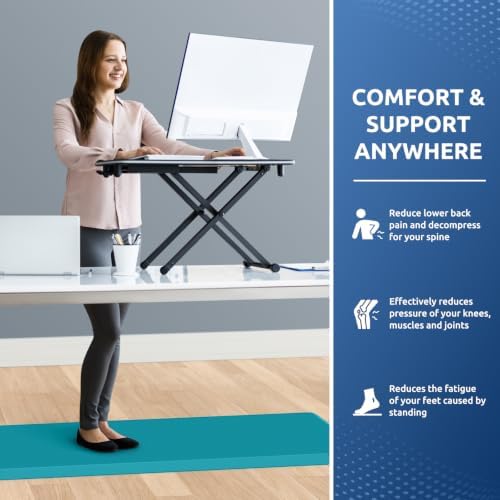 KitchenClouds Kitchen Mat Cushioned Anti Fatigue Kitchen Rug Non Slip Standing Mat Comfort Floor Mats for Sink Office (17.3"x60"- 0.8inch,Green) - Image 4