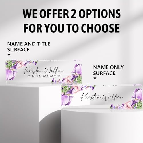 Personalized Lily Name Plates for Office - Gifts for Teacher, Boss, Employee Appreciation - Desk Decor - Image 2