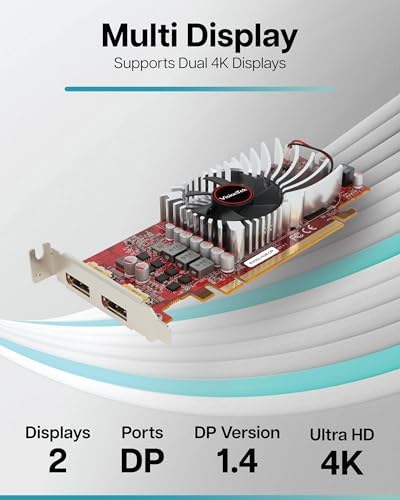 VisionTek AMD Radeon RX 550 4GB GDDR5 2x DisplayPort Graphics Card - Image 2