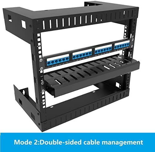 4 Pack of All Metal 1U Cable Manager with 12 Big Finger Slots - Image 3